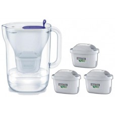BRITA JUG STYLE 2,4L. BLUE-SOFT GREY + PACK 3 FILTERS MAXTRA PRO