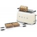 SMEG TOASTER 2X4 50´STYLE CREAM TSF02CREU