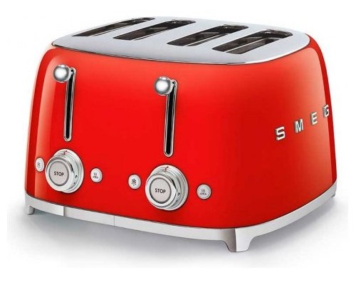 SMEG TOASTER 4x4 50´STYLE RED TSF03RDEU