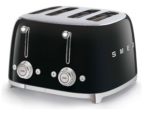 SMEG TOASTER 4X4 50´STYLE BLACK TSF03BLEU