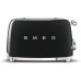 SMEG TOASTER 4X4 50´STYLE BLACK TSF03BLEU