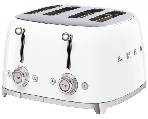 SMEG TOASTER 4X4 50´STYLE WHITE TSF03WHEU