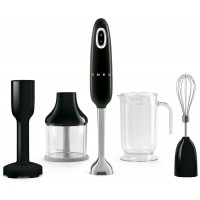 SMEG HAND BLENDER BLACK WITH ACCESSORIES HBF22BLEU