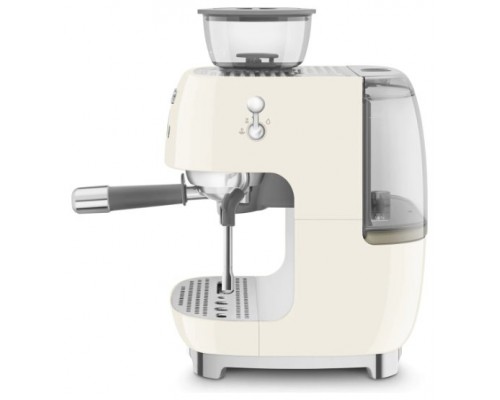 SMEG ESPRESSO MACHINE 50"STYLE WITH INTEGRATED GRINDER CREAM EGF03CREU