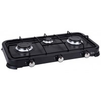 JATA THREE BURNER PORTABLE GAS COOKER BLACK JECG2703-9RO JATA THREE BURNER PORTABLE GAS COOKER BLACK JECG2703