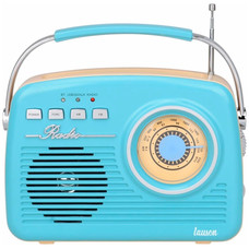LAUSON RA142 AZUL CREMA / RADIO DESPERTADOR-M03 LAUSON RA142 AZUL CREMA / RADIO DESPERTADOR