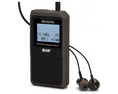 Radio Digital Mini Aiwa Rd-20dab Black Sintonizador