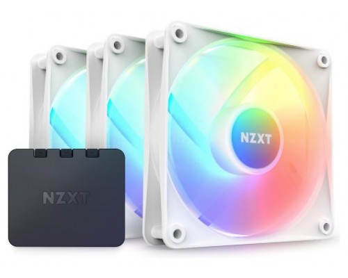 NZXT F120 Core RGB Carcasa del ordenador Ventilador 12 cm Blanco 3 pieza(s)