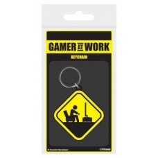 LLAVERO GAMER AT WORK SEÑAL PELIGRO PYRAMID RK38872C