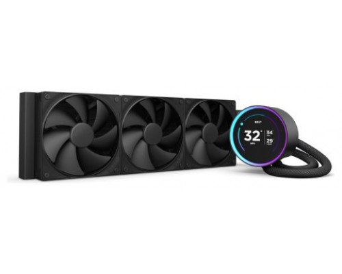 NZXT Kraken Elite 360 Procesador Sistema de refrigeración líquida todo en uno 12 cm Negro 1 pieza(s)