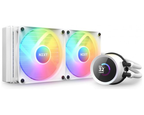 NZXT Kraken 240 RGB Procesador Sistema de refrigeración líquida todo en uno 12 cm Blanco 1 pieza(s)