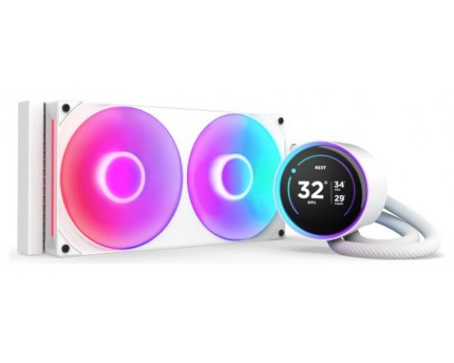 NZXT Kraken Elite 280 RGB Procesador Sistema de refrigeración líquida todo en uno 14 cm Blanco 1 pieza(s)