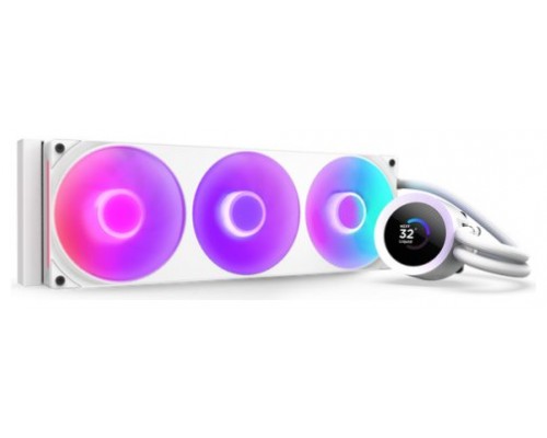 NZXT Kraken Plus 360 RGB Procesador Sistema de refrigeración líquida todo en uno Blanco 1 pieza(s)
