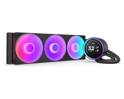 NZXT Kraken Elite 360 RGB Procesador Sistema de refrigeración líquida todo en uno 12 cm Negro 1 pieza(s)