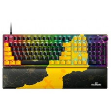 Razer Huntsman V2, PUBG: BATTLEGROUNDS Edition teclado Juego USB QWERTY Inglés de EE. UU. Negro, Amarillo