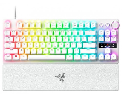 TECLADO RAZER HUNTSMAN V3 PRO (USA) TENKEYLESS BLANCO (RZ03-04981700-R3M1)