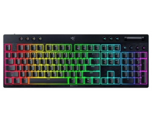 Razer BlackWidow V4 Low-Profile HyperSpeed teclado Juego USB + RF Wireless + Bluetooth QWERTY Internacional de EE.UU. Negro