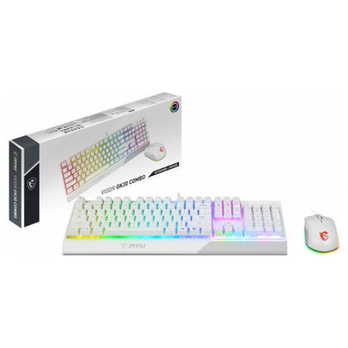Msi Teclado + Rat&oacute;n Vigor GK30 COMBO White