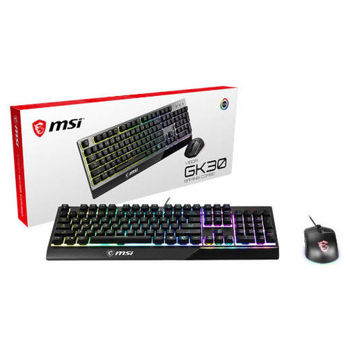 TECLADO + RATON MSI VIGOR GK30 COMBO ES-MR12 TECLADO + RATON MSI VIGOR GK30 COMBO ES