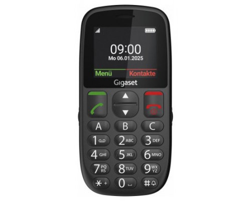 Gigaset GL395 5,59 cm (2.2") 90 g Negro Teléfono para personas mayores
