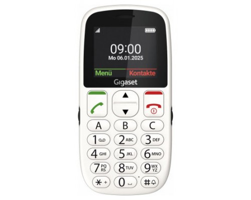 Gigaset GL395 5,59 cm (2.2") 90 g Blanco Teléfono para personas mayores