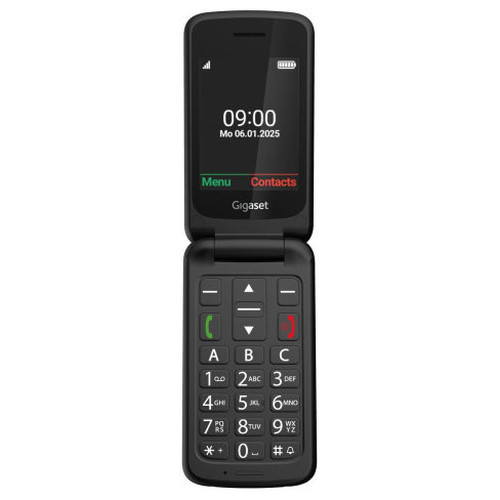 Gigaset GL595 7,11 cm (2.8") 114 g Negro Tel&eacute;fono para personas mayores
