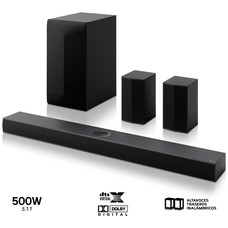 LG S70TR BLACK / BARRA DE SONIDO CON SUBWOOFER INALÁMBRICO Y TRASEROS 500W 5.1.1CH-M063 LG S70TR BLACK / BARRA DE SONIDO CON SUBWOOFER INALÁMBRICO Y TRASEROS 500W 5.1.1CH