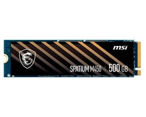 MSI SPATIUM M450 PCIe 4.0 NVMe M.2 500GB PCI Express 4.0 3D NAND