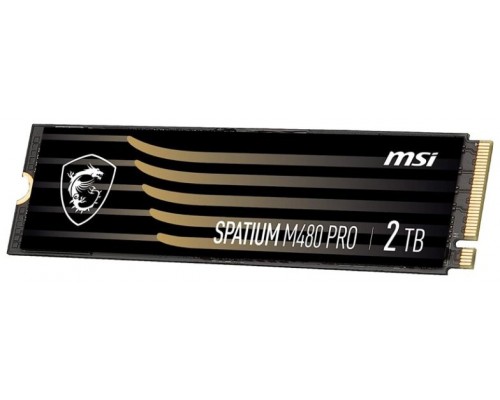 MSI SPATIUM M480 PRO PCIE 4.0 NVME M.2 2TB unidad de estado sólido PCI Express 4.0 3D NAND