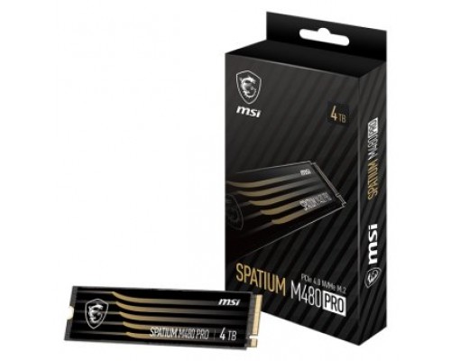 MSI SSD SPATIUM M480 PRO M.2 PCIE 4TB PCI Express 4.0 NVMe 3D NAND