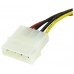 STARTECH CABLE ADAPTADOR 15CM ALIMENTACION MOLEX L