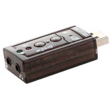 TARJETA DE SONIDO NEGRO USB 7.1 SAVIO AK-01