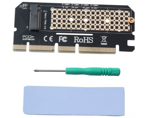 TARJETA ADAPTADORA SAVIO DE PCI-E A M2 NVME M-KEY