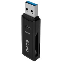 LECTOR DE TARJETAS SD - USB 3.0 NEGRO SAVIO AK-64