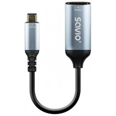 ADAPTADOR SAVIO AK-78 USB-C HDMI (H) 60 HZ SILV