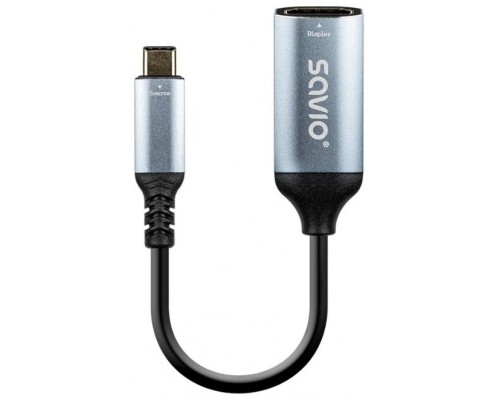 ADAPTADOR SAVIO AK-78 USB-C HDMI (H) 60 HZ SILV