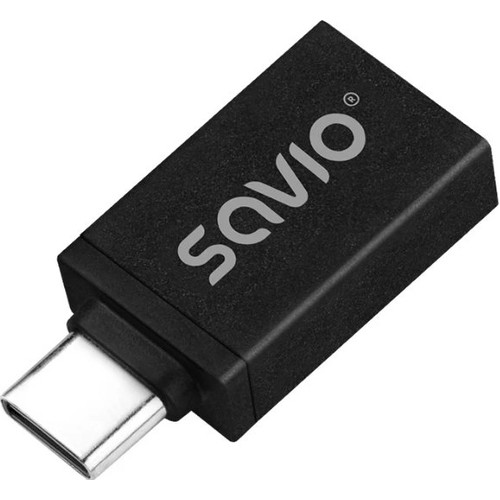 ADAPTADOR SAVIO AK-80 USB-A 3.1 USB-C 3.1 BLACK