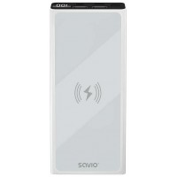 POWERBANK 10000 INDUCCION MAH SAVIO BA-06 BLANCO