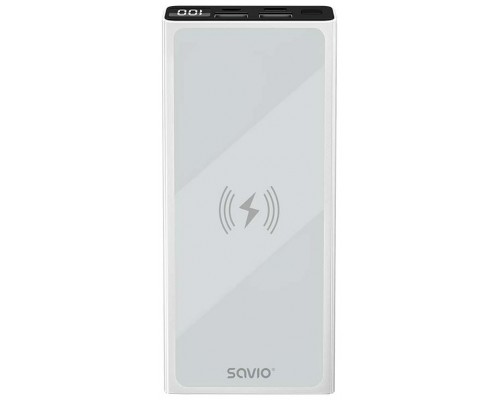 POWERBANK 10000 INDUCCION MAH SAVIO BA-06 BLANCO