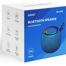 ALTAVOZ BLUETOOTH 5.0 5W NEGRO SAVIO BS-042-GK2 ALTAVOZ BLUETOOTH 5.0 5W NEGRO SAVIO BS-042