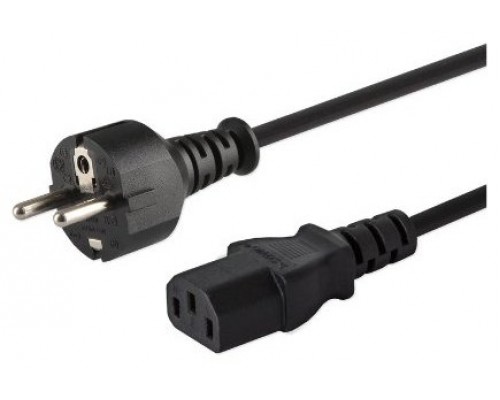 CABLE ALIMENTACIÃ“N 1.8M SCHUKO-IEC C13 SAVIO