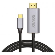 CABLE USB(C) - HDMI 2.0 4K 2M SAVIO CL-171