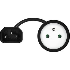 ADAPTADOR DE CORRIENTE SAVIO IEC C14 A CEE 7/5(E)