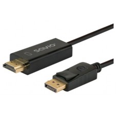 CABLE DISPLAYPORT (M) - HDMI (M) 1.5M SAVIO CL-183