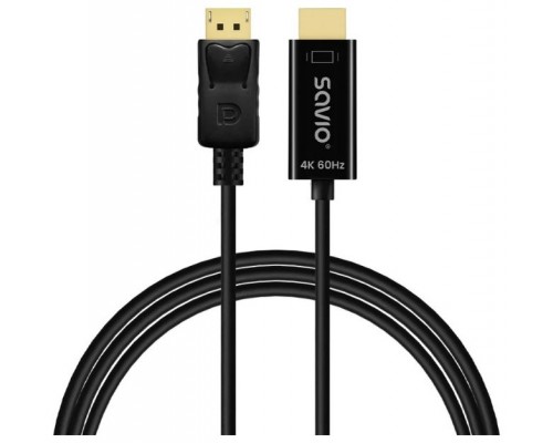 CABLE DP A HDMI SAVIO CL-189 4K 60HZ
