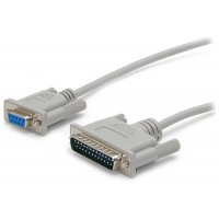 STARTECH CABLE SERIE NULL MODEM DB9H-DB25M 3M