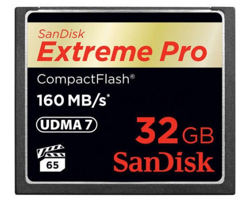 Sandisk 32GB Extreme Pro CF 160MB/s memoria flash CompactFlash