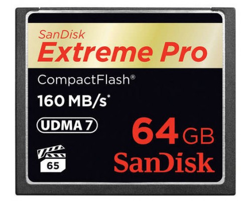 Sandisk 64GB Extreme Pro CF 160MB/s memoria flash CompactFlash