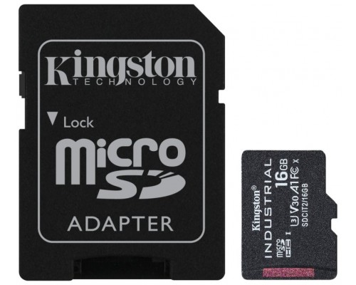 Kingston Technology Industrial memoria flash 16 GB MicroSDHC UHS-I Clase 10