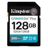 Kingston Technology 128GB SDXC Canvas Go Plus Gen4 200MB/s C10 UHS-I U3 V30